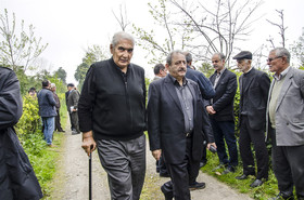 تشییع پیکر استاد منوچهر ستوده - چالوس